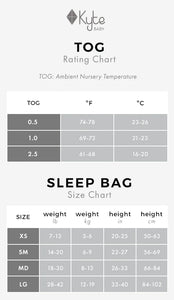 Kyte Baby | Core Collection | 1.0 TOG Sleep Bag