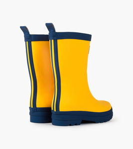 Hatley | Navy & Yellow Matte Rain Boots