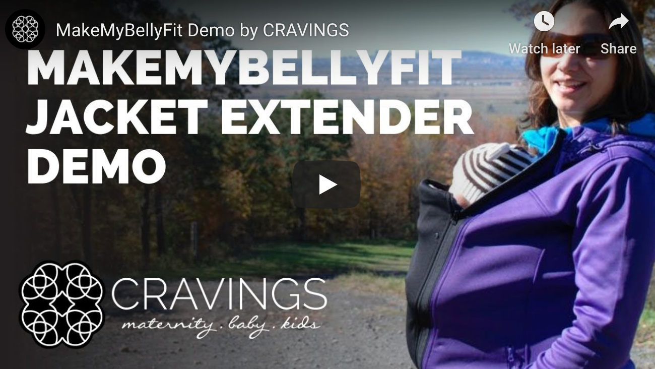 Our @makemybellyfit jacket extender fully expanded to give you and baby the  extra room you need. Perfect for t…