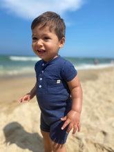 Load image into Gallery viewer, Me &amp; Henry | Ribbed Camborne Henley Romper