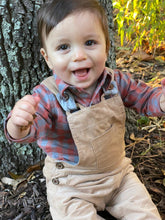 Load image into Gallery viewer, Me &amp; Henry | Red Plaid Jasper Woven Onesie