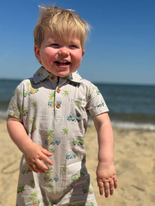 Me & Henry | Campervan Molokai Printed Romper