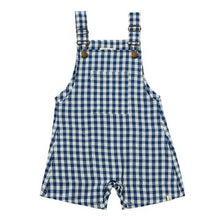 Load image into Gallery viewer, Me &amp; Henry | Navy Plaid Galleon Woven Overalls