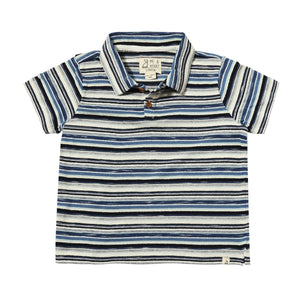 Me & Henry | Navy Stripe Admiral Polo Top