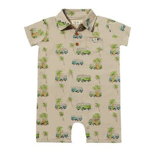 Me & Henry | Campervan Molokai Printed Romper