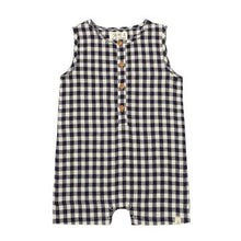 Load image into Gallery viewer, Me &amp; Henry | Navy Plaid Cabin Playsuit