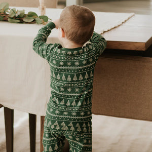 Petit Lem | Holiday Print Children's PJ Set