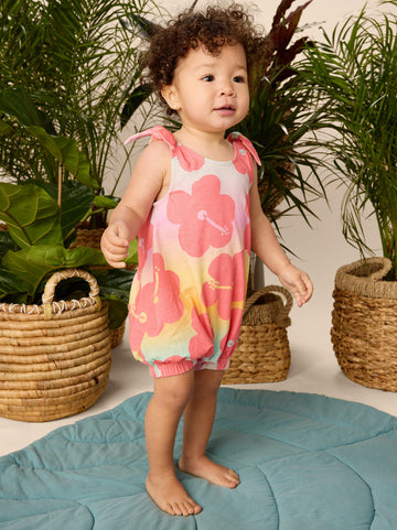 Tea Collection | Tie Shoulder Baby Romper