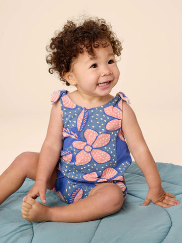 Tea Collection | Tie Shoulder Baby Romper