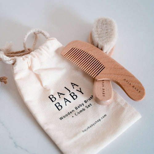 Baja Baby | Wooden Brush & Comb Set