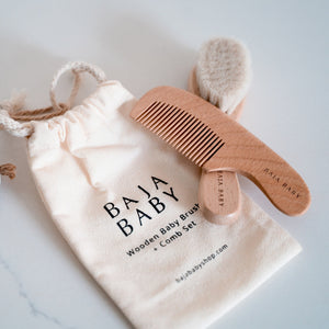 Baja Baby | Wooden Brush & Comb Set