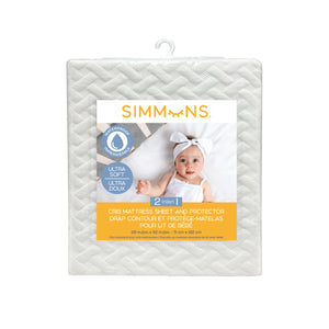 Simmons Crib Mattress Sheet & Protector