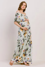 Load image into Gallery viewer, Hello Miz | Floral Off Shoulder Maternity Maxi Dress