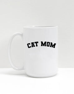 Brunette the Label | 'Cat Mom' Mug