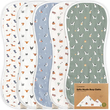 Load image into Gallery viewer, Keababies | 5 Pack Burb Cloths