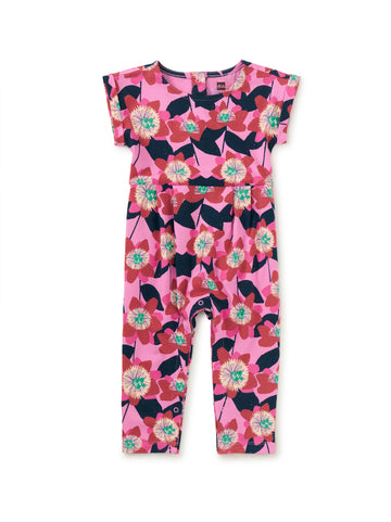Tea Collection | Passion Flower Cuff Sleeve Baby Romper