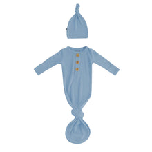 Load image into Gallery viewer, Kyte Baby | Ribbed Knotted Gown with Hat Set