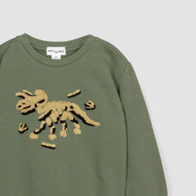 Load image into Gallery viewer, Miles the Label | Tri Fossil Chenille Embroidered Sweatshirt