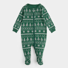 Load image into Gallery viewer, Petit Lem | Holiday Print Baby Sleeper