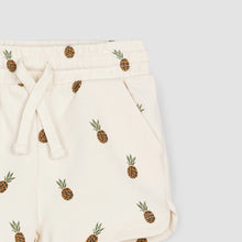 Load image into Gallery viewer, Miles the Label | Pineapple on Creme Baby Terry Shorts