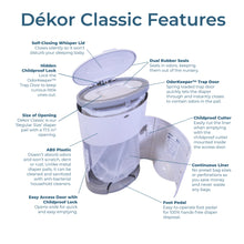 Load image into Gallery viewer, Dekor | Classic Hands-Free Diaper Pail