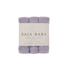 Load image into Gallery viewer, Baja Baby | Bamboo + Cotton Wash Cloths | 3 Pack