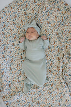 Load image into Gallery viewer, Mebie Baby | Organic Cotton Ribbed Knot Gown