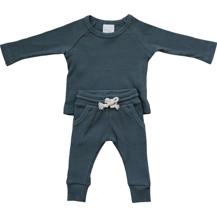 Mebie Baby | Organic Cotton Ribbed Pocket Set