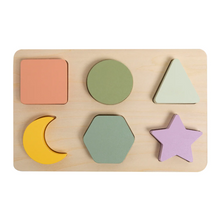 Load image into Gallery viewer, Pearhead | Wooden Shapes Puzzle