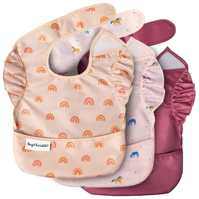 Tiny Twinkle | Mess-Proof Easy Bibs - 3pk