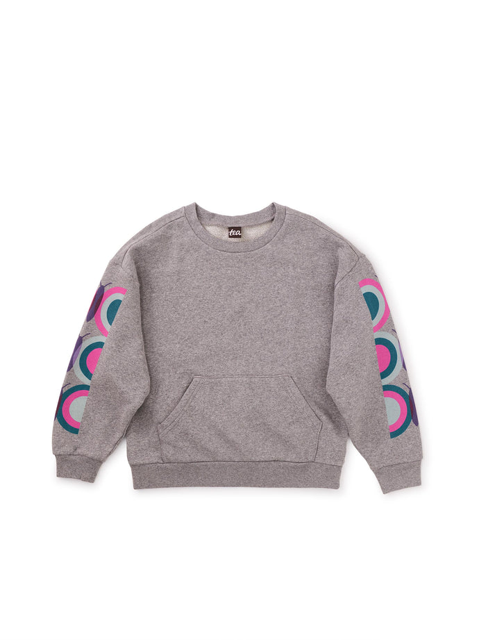 Tea Collection | Rainbow Sleeve Pullover Sweater