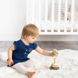 Pearhead | Wooden Stacking Toy Tower