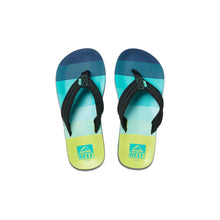 Load image into Gallery viewer, Reef Lil Ahi Aqua &amp; Green Sandals