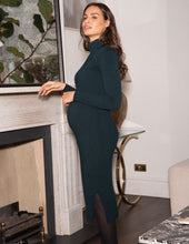 Load image into Gallery viewer, Seraphine | Adair Maternity &amp; Nursing Ribbed Knit Midi Dress