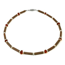 Load image into Gallery viewer, Pure Hazelwood | Teething Necklace with Amber | 11&quot;