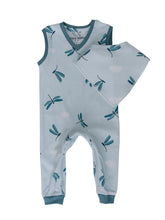 Load image into Gallery viewer, ZippyJamz | Organic Cotton Romper with Bib