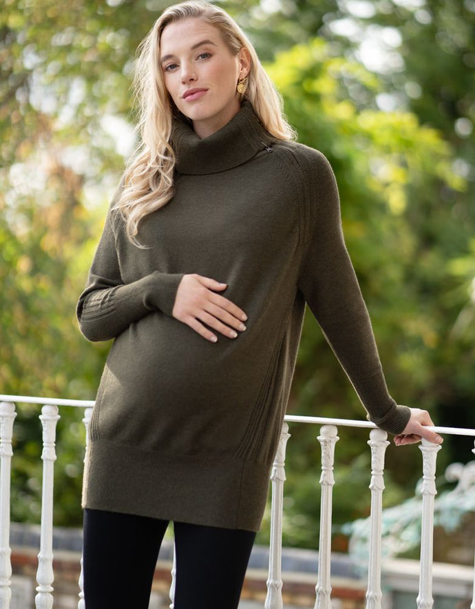 Seraphine | Brea Maternity & Nursing Roll Neck Sweater