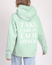 Load image into Gallery viewer, Brunette the Label | The &quot;TAKE CARE OF EACH OTHER&quot; Big Sister Hoodie in Sage