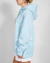 Load image into Gallery viewer, Brunette the Label | The &quot;TAKE CARE OF EACH OTHER&quot; Not Your Boyfriend&#39;s Hoodie in Baby Blue