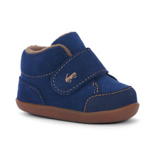 Load image into Gallery viewer, See Kai Run | Navy Suede Casey Mini First Walker