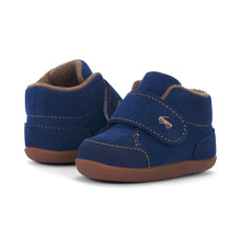 Load image into Gallery viewer, See Kai Run | Navy Suede Casey Mini First Walker