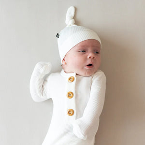 Kyte Baby | Ribbed Knotted Gown with Hat Set