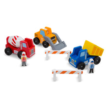 Load image into Gallery viewer, Melissa &amp; Doug Wooden Construction Vehicle Set