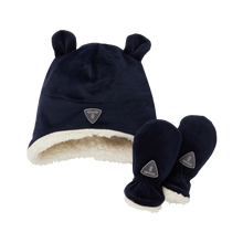 Load image into Gallery viewer, Kombi Sherpa Toque and Mittens Fleece Infant Set