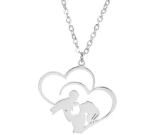 Load image into Gallery viewer, Ryan + Layla | The Double Heart Necklace