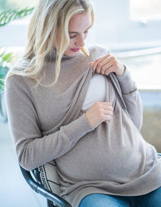 Seraphine | Jaquelyn Maternity & Nursing Cotton Knit Sweater