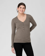 Load image into Gallery viewer, Ripe Maternity Zoe Button Up Nursing Knit Top