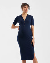 Load image into Gallery viewer, Ripe Maternity | Maddy Knit Polo Dress