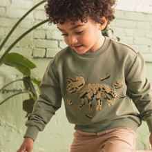 Load image into Gallery viewer, Miles the Label | Tri Fossil Chenille Embroidered Sweatshirt