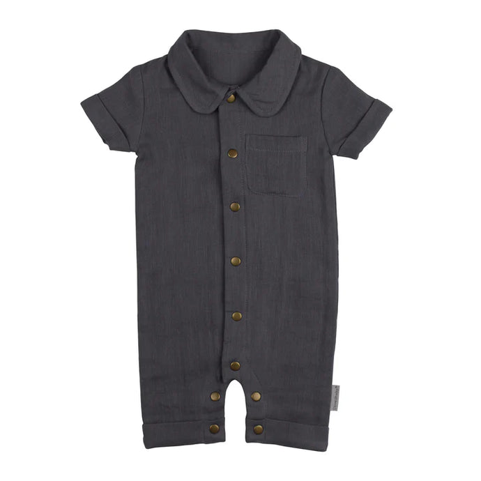 L'oved Baby | Organic Muslin Short Sleeve Coverall